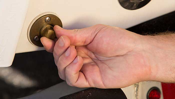 Pulling the drain plug