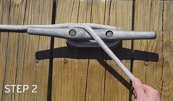 Step 2: Make a Figure-8 Over the Two Horns