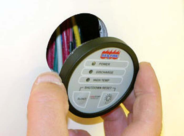 Passing panel through hole