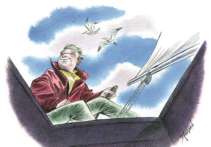 The joy of sailing cartoon